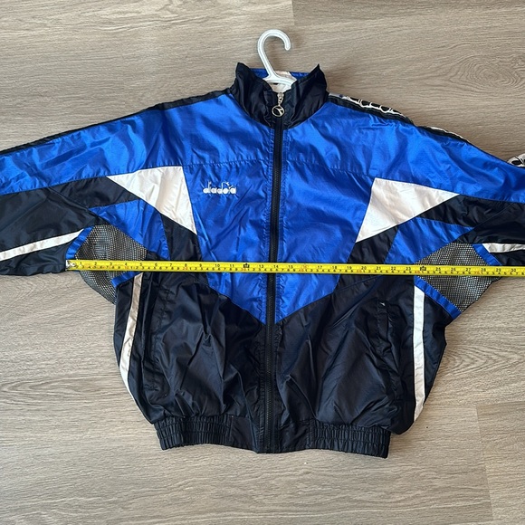 Vintage Matching Diadora Zip Track Jacket Windbreakers - Picture 4 of 14